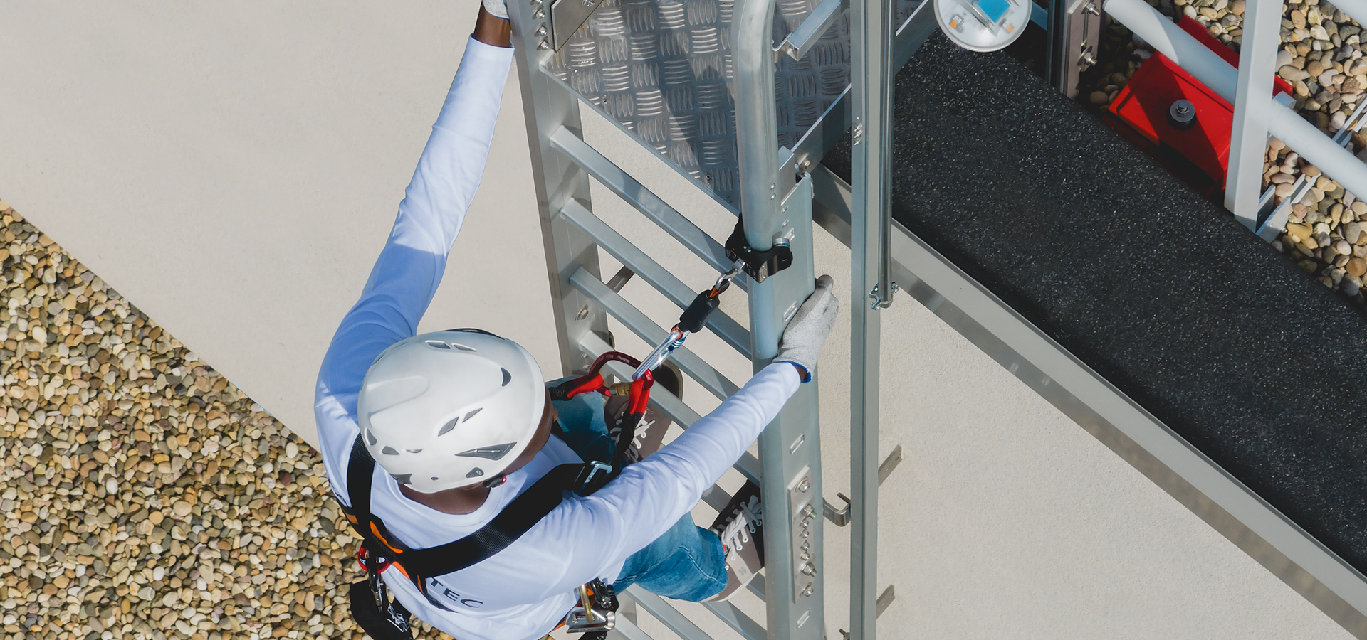 Fall Arrest Ladder installation